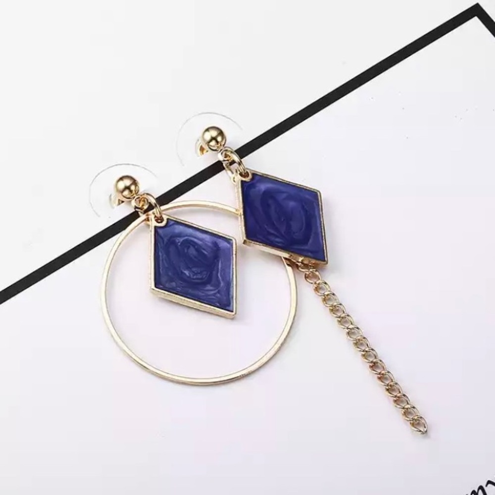 Geometric Drop Earrings(NWT)